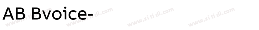 AB Bvoice字体转换 AB Bvoice字体转换